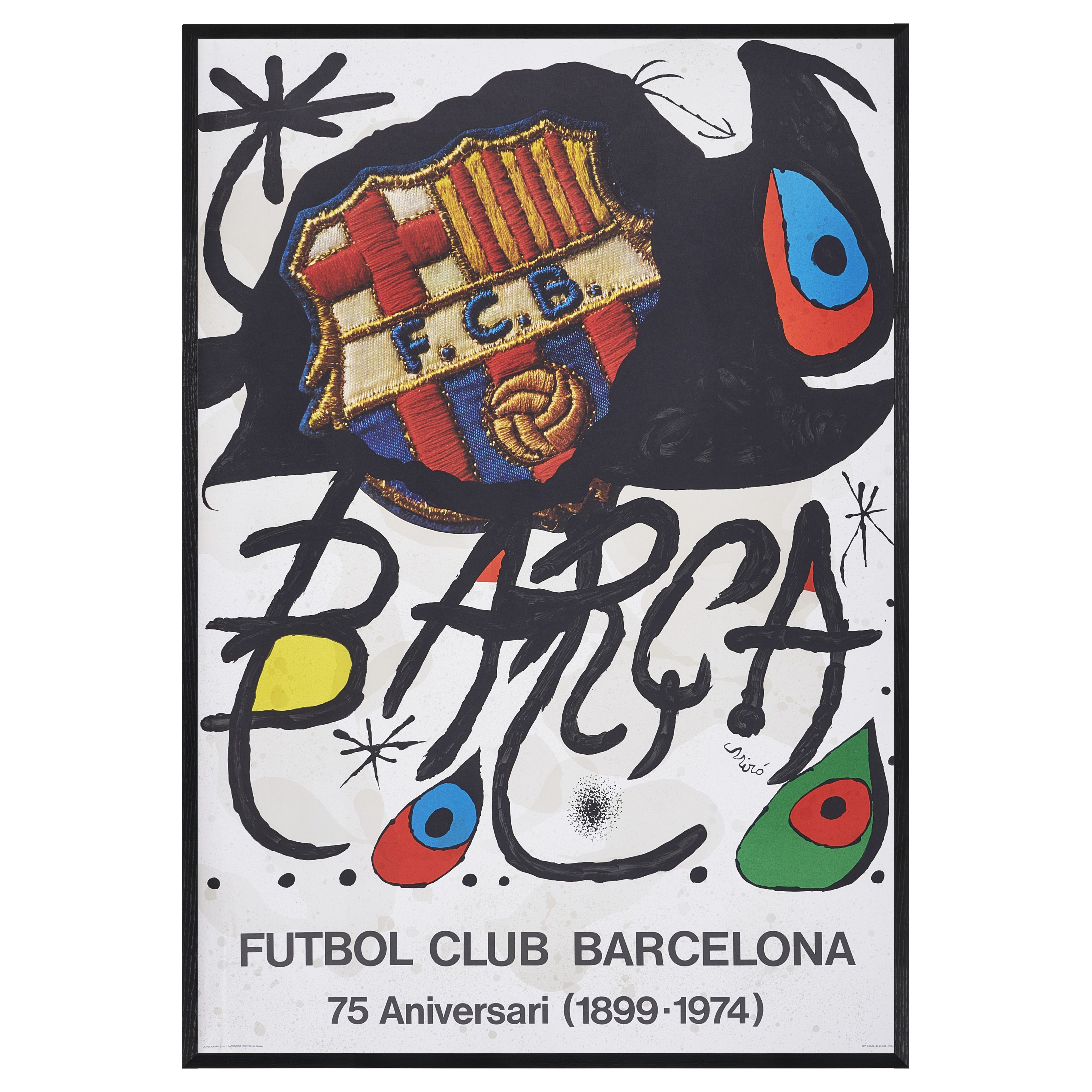 限定3枚】FUTBOL CLUB BARCELONA 75th Aniversari 1974 / ジョアン