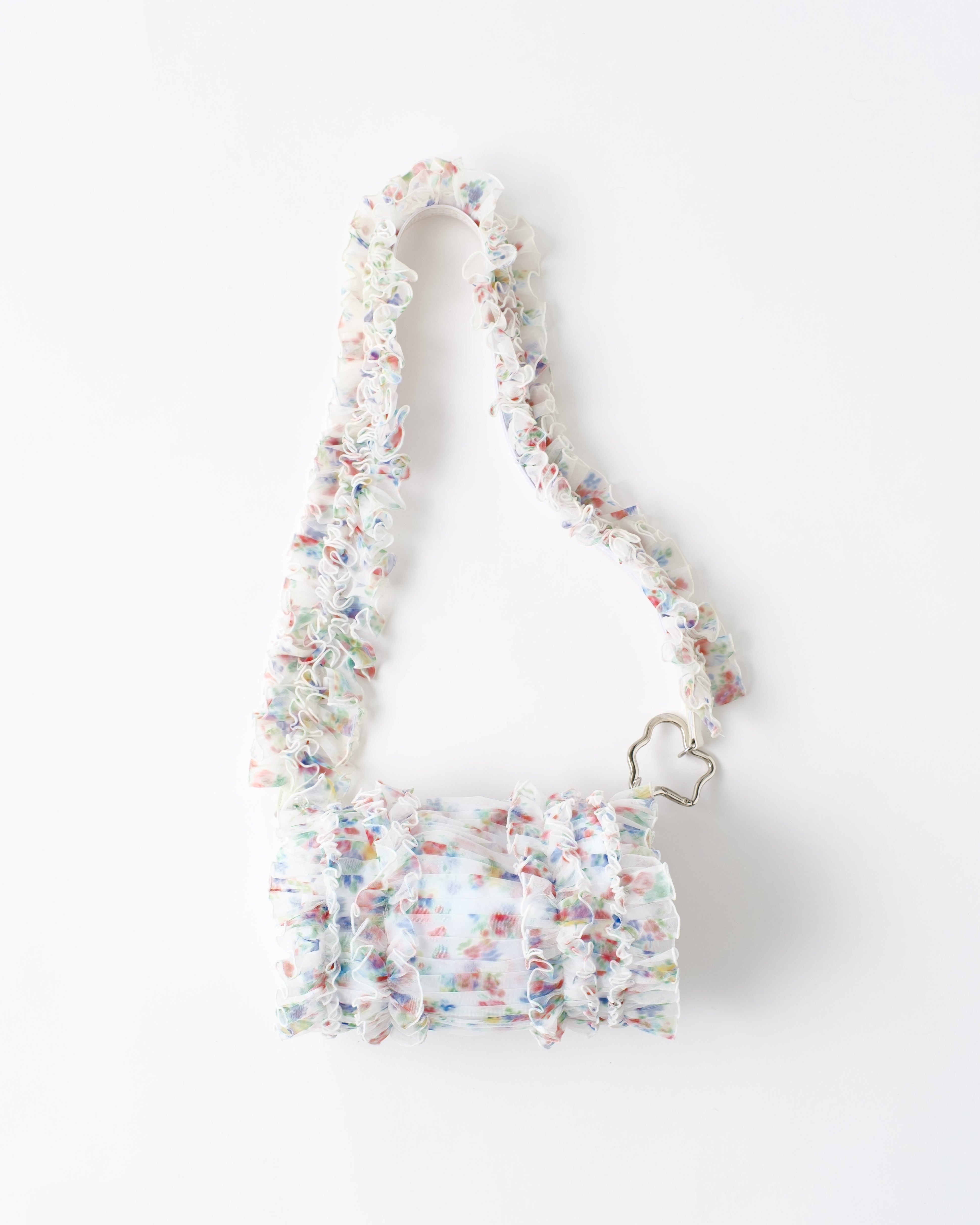 Tulle frill bag (floral pattern)