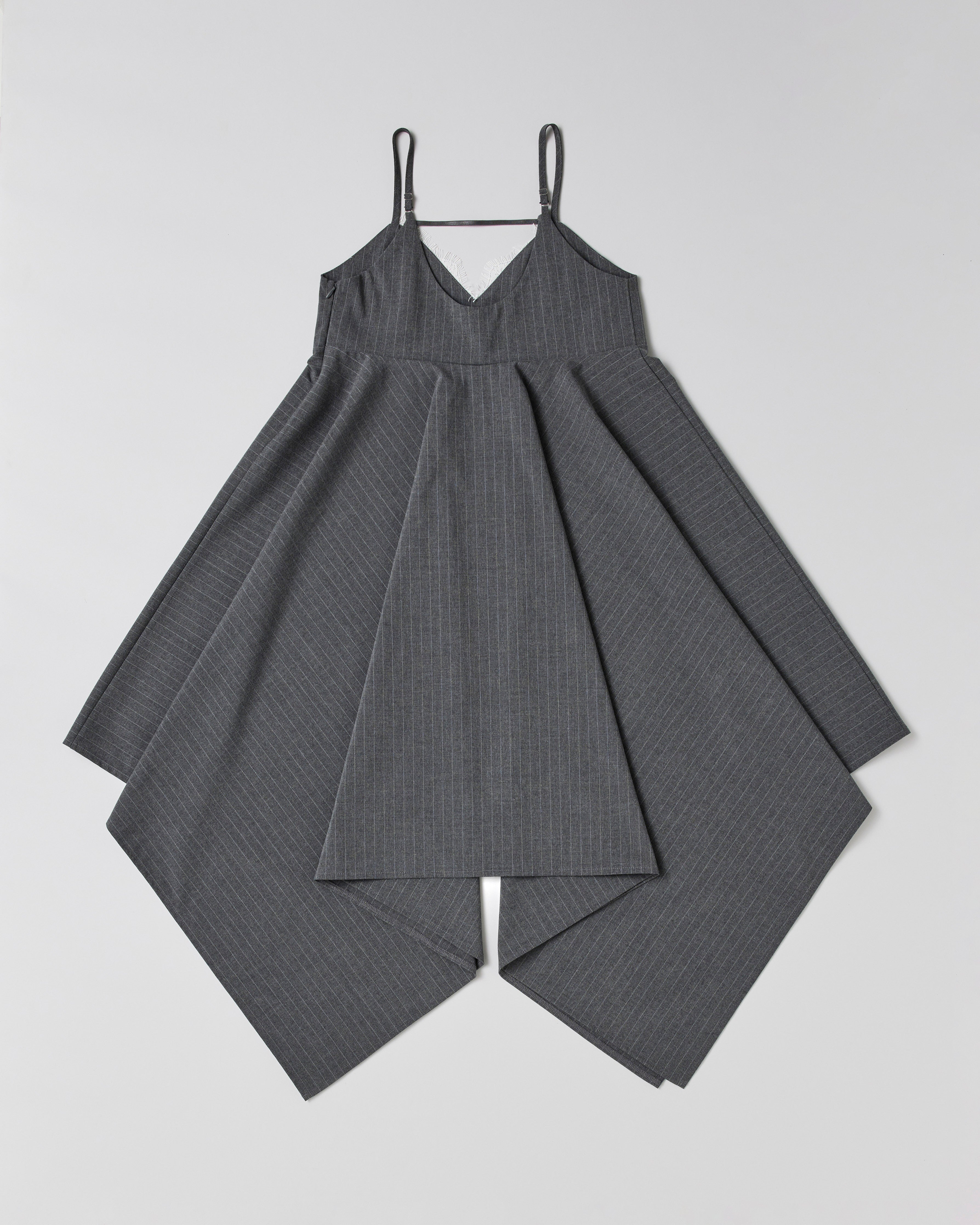 Lace handkerchief hem dress