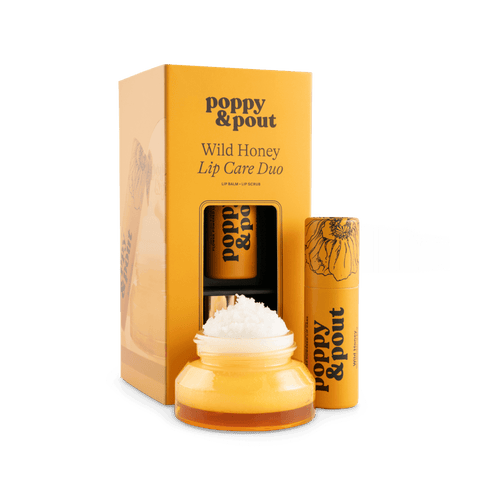Wild Honey Lip Care Duo | Poppy & Pout Natural Lip Care