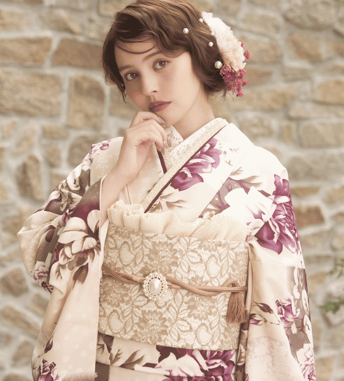 艶魁】FS-315｜赤やピンクの薔薇が華やかな成人式振袖｜kimono hearts