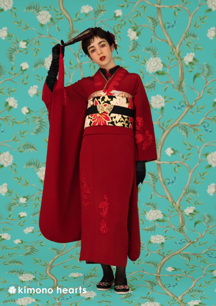 ネオジャパネスク】KH-524｜コードレース刺繍がポイント！オリエンタル