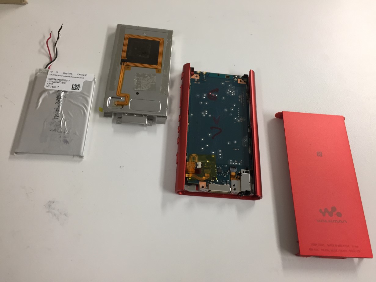 NW-A35の電源が突然シャットダウンする！原因は電池パック劣化！ポスト