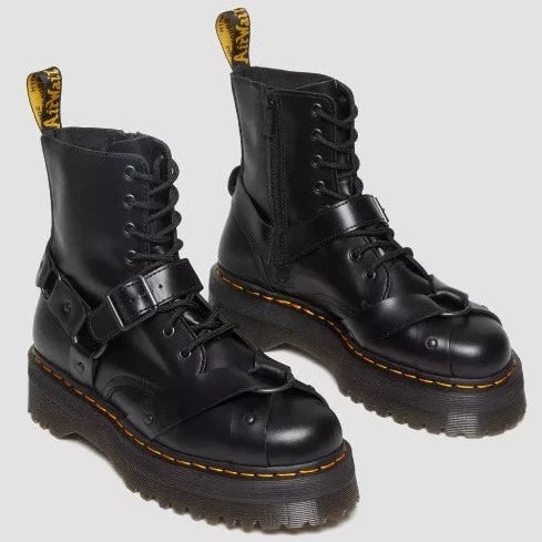 Jadon Harness Black Paris Platform Boot – Posers Hollywood