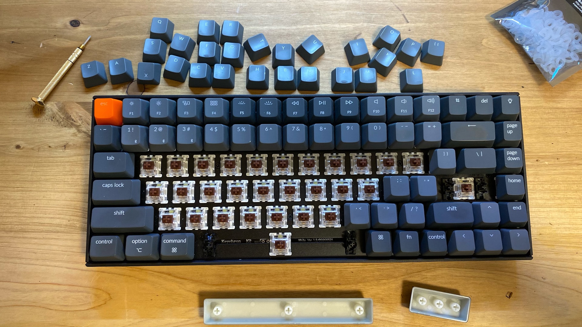 静音化カスタム】Keychron K2のカチャカチャタイプ音を改善するには！？
