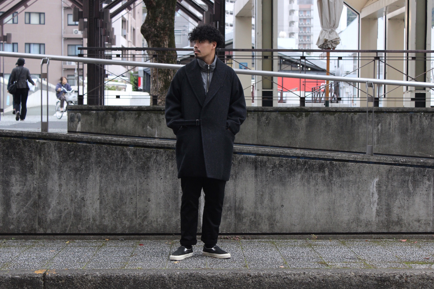 COMOLI - ウールショールカラーコート: VIOLA STELLA men's blog