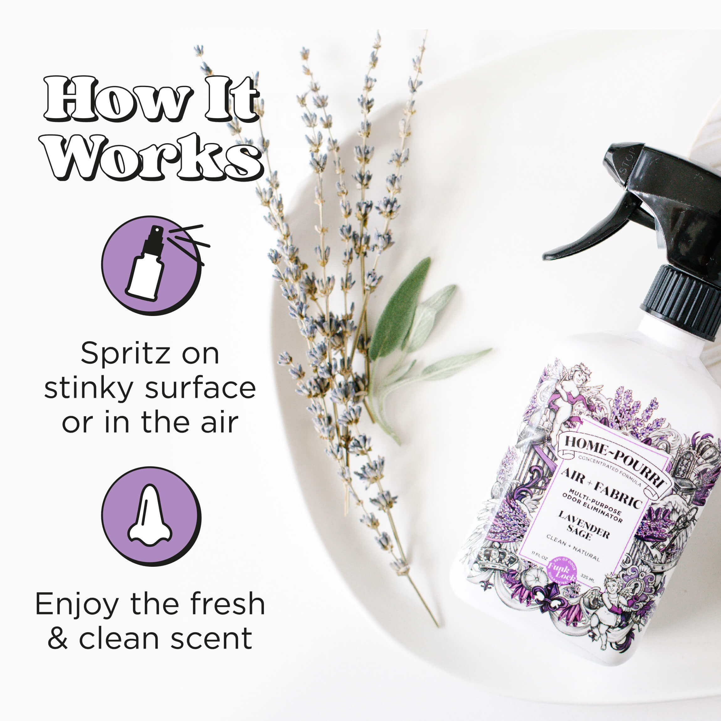 Home~Pourri Lavender Sage Freshener: Shop & Refresh Today