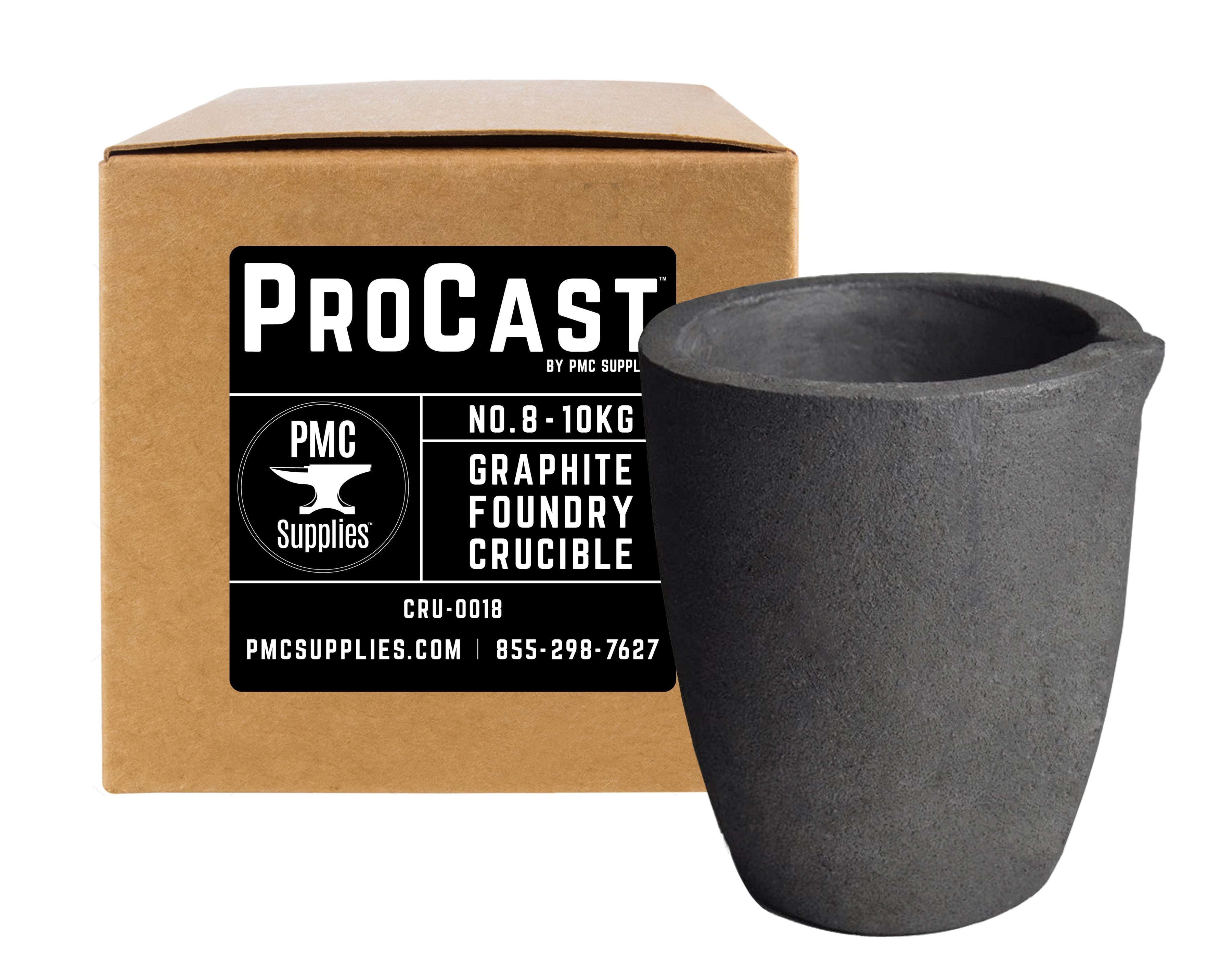 ProCast™ No 8 - 10 Kg Clay Graphite Foundry Crucible for Metal
