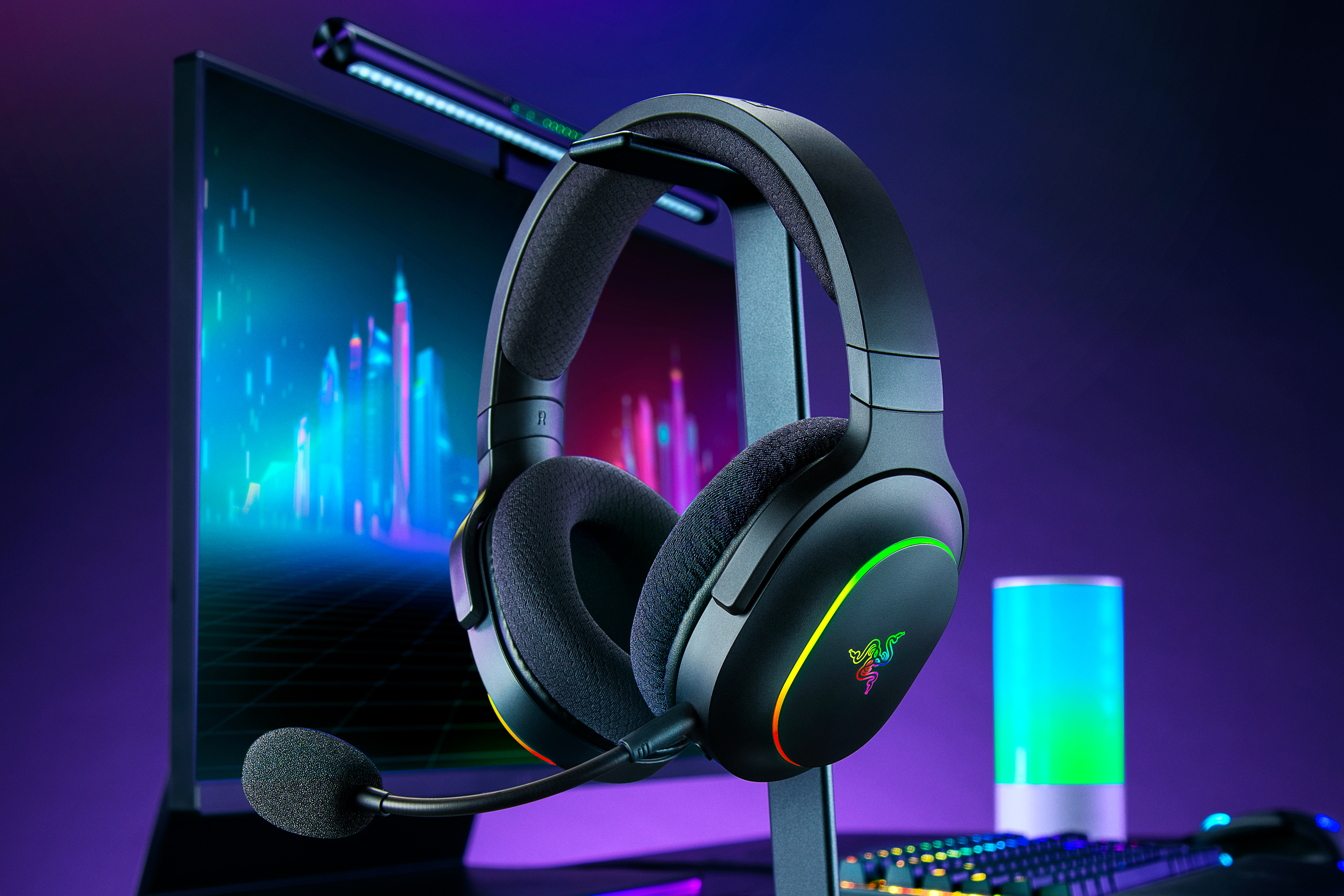 Razer added RGB lighting to its Barracuda X wireless headphones