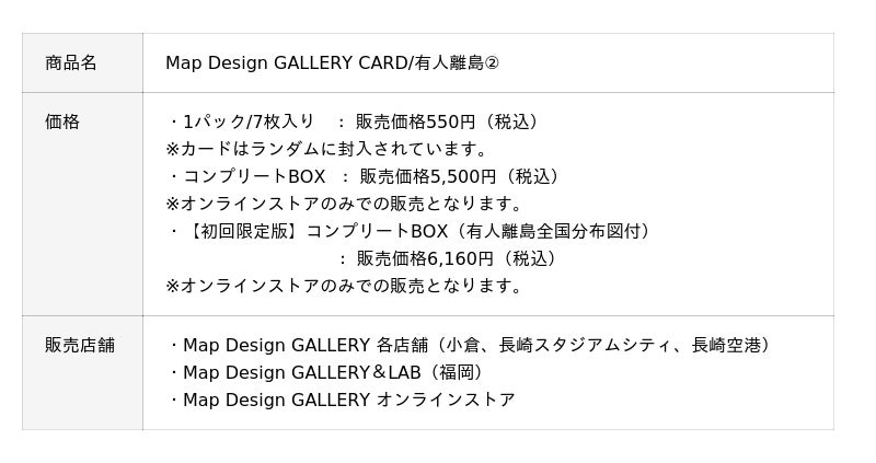 大好評の有人離島トレーディングカード 第2弾を12月19日（金）より販売