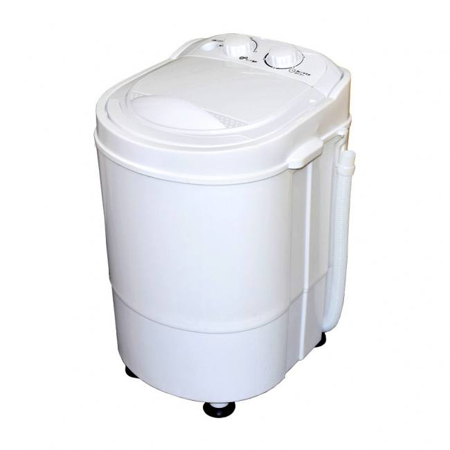 靴や強い汚れの衣類なども「洗いブラシ」で綺麗に洗えるポータブル洗濯