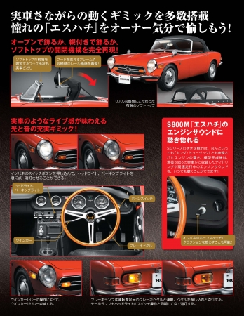 週刊 Honda S800M-エスハチ-をつくる』大好評 絶賛発売中 !! さらに