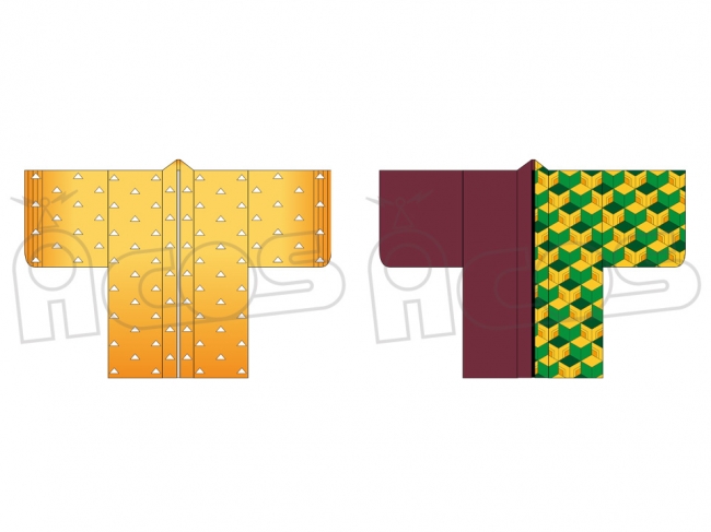 ACOS(アコス)より「鬼滅の刃」我妻善逸＆冨岡義勇の羽織が発売決定