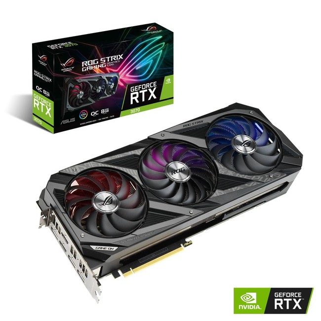 NVIDIA® GeForce RTX™ 3070を搭載したトリプルファンとデュアルファン