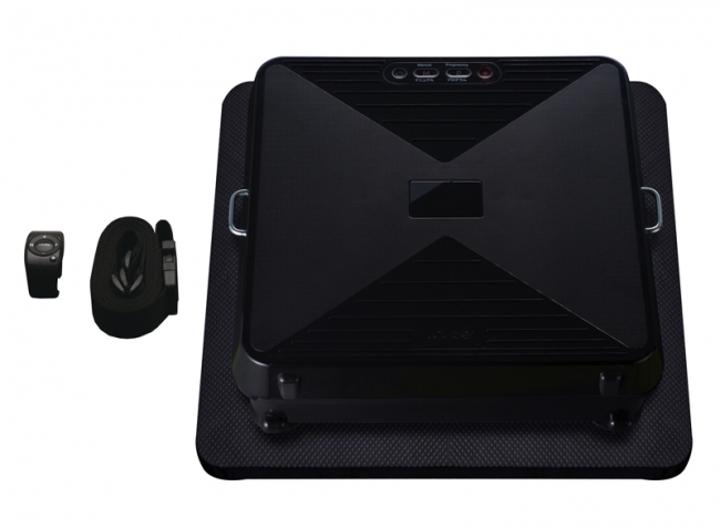 業界最小サイズなのにパワフル振動で全身運動を実現。揺らして鍛える