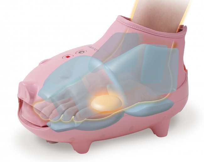 ブーツ型でかかとや足首までケア＆ストレッチ「ルルド フットケア