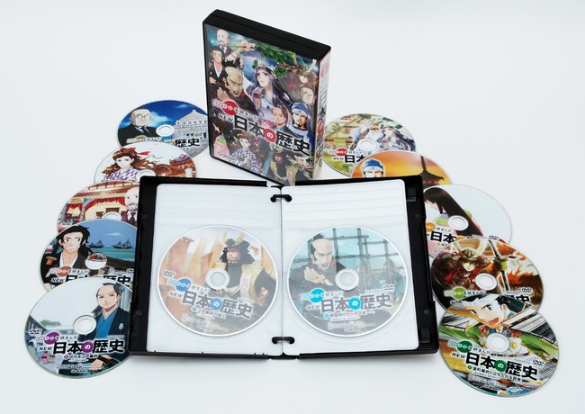 史上初のDVD付き歴史まんが『DVD付 学研まんが NEW日本の歴史』（全12