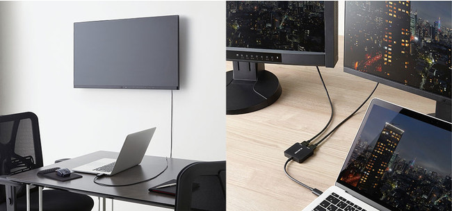 ディスプレイやテレビにパソコン画面を拡張・複製！USB-Cコネクター