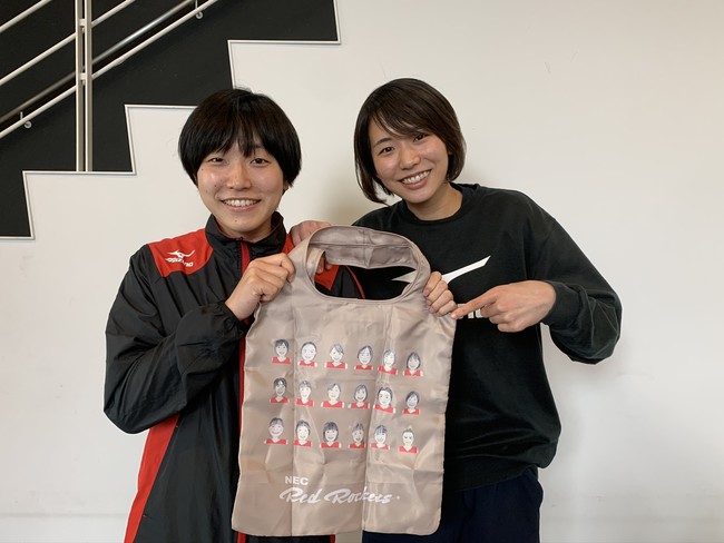 NECレッドロケッツ 古谷ちなみイラストエコバッグ発売決定！【バレー/V