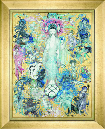ファン必見!! 世界的イラストレーター・天野喜孝氏作『法華経画』より