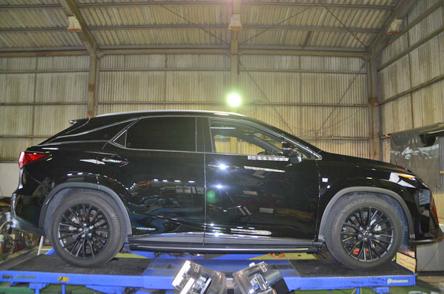 GYL25W レクサス RX ダウンサスに交換と四輪アライメント調整