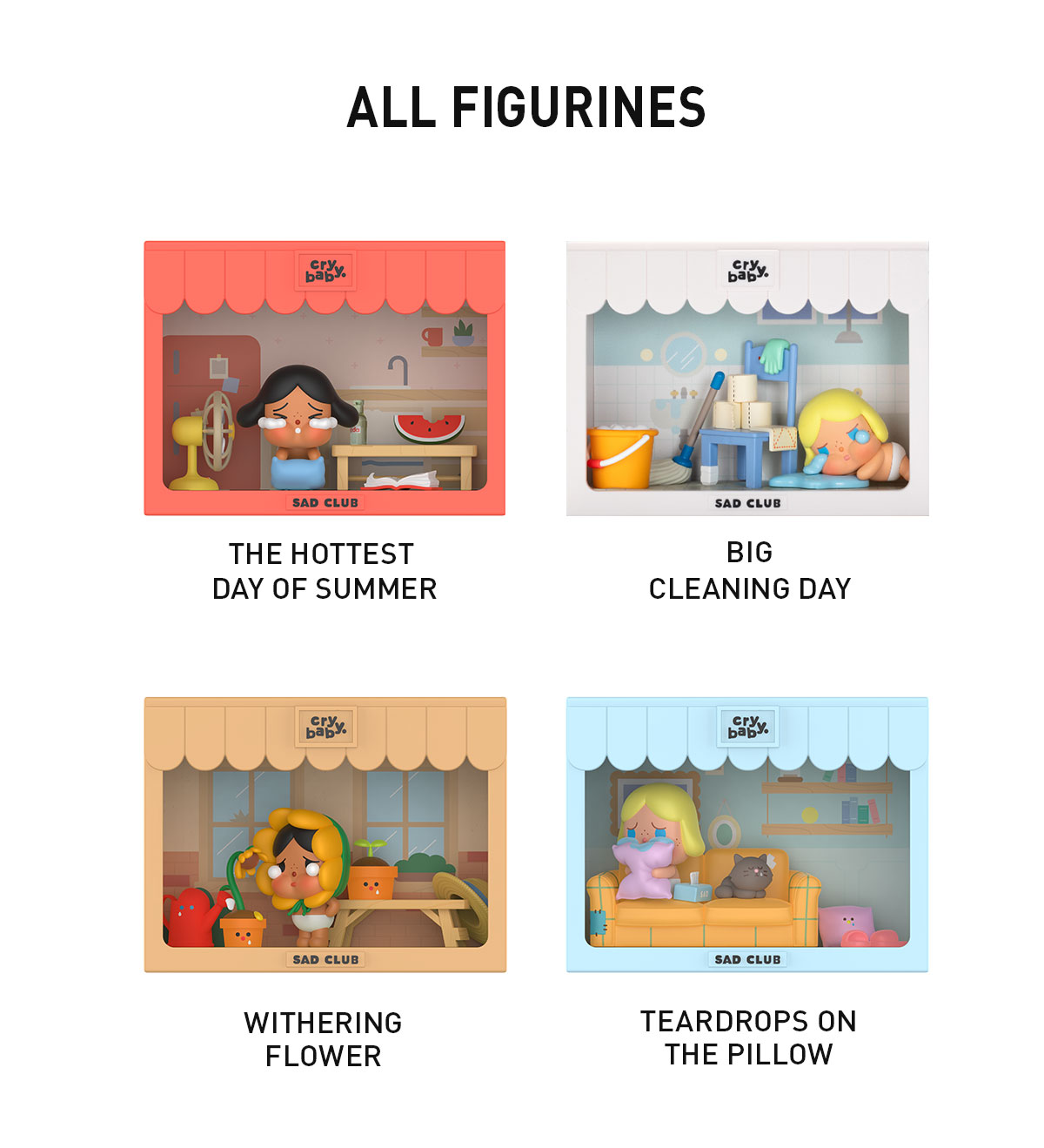 CRYBABY Sad Club Series Scene Sets - POP MART (Japan)