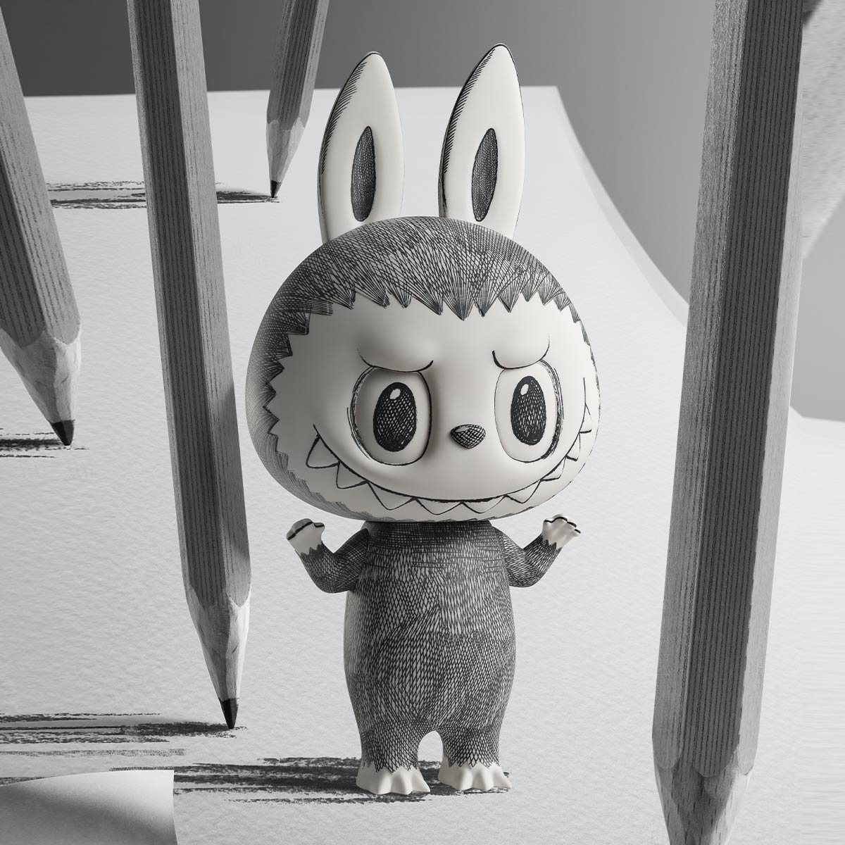 MEGA LABUBU 400% Sketch - POP MART (Japan)