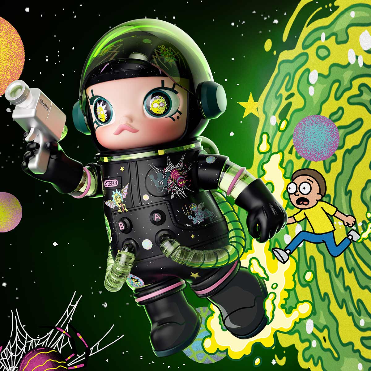 MEGA SPACE MOLLY 1000% Rick and Morty - POP MART (Switzerland)