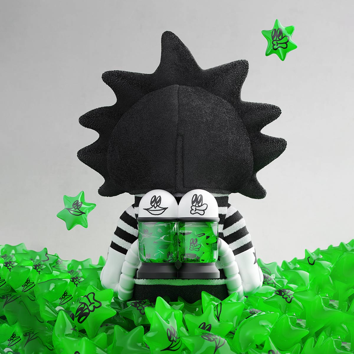 MEGA SPACE MOLLY 400% LALA COMPANY - Durian Man - POP MART (Singapore)