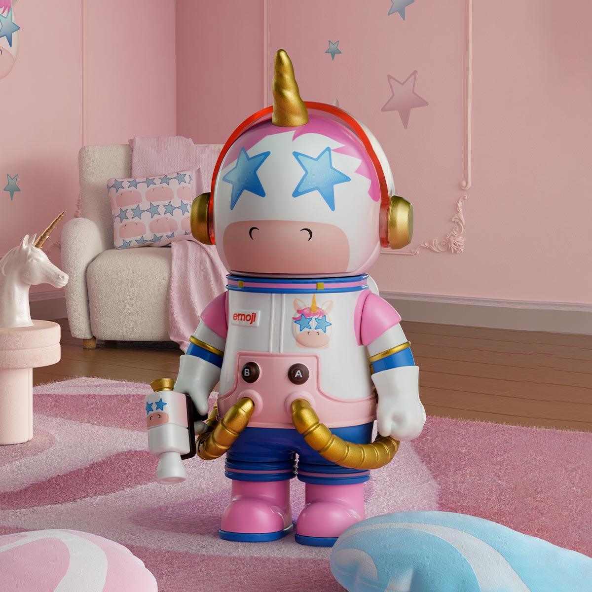 MEGA SPACE MOLLY 100% × emoji™ Series - POP MART (Japan)