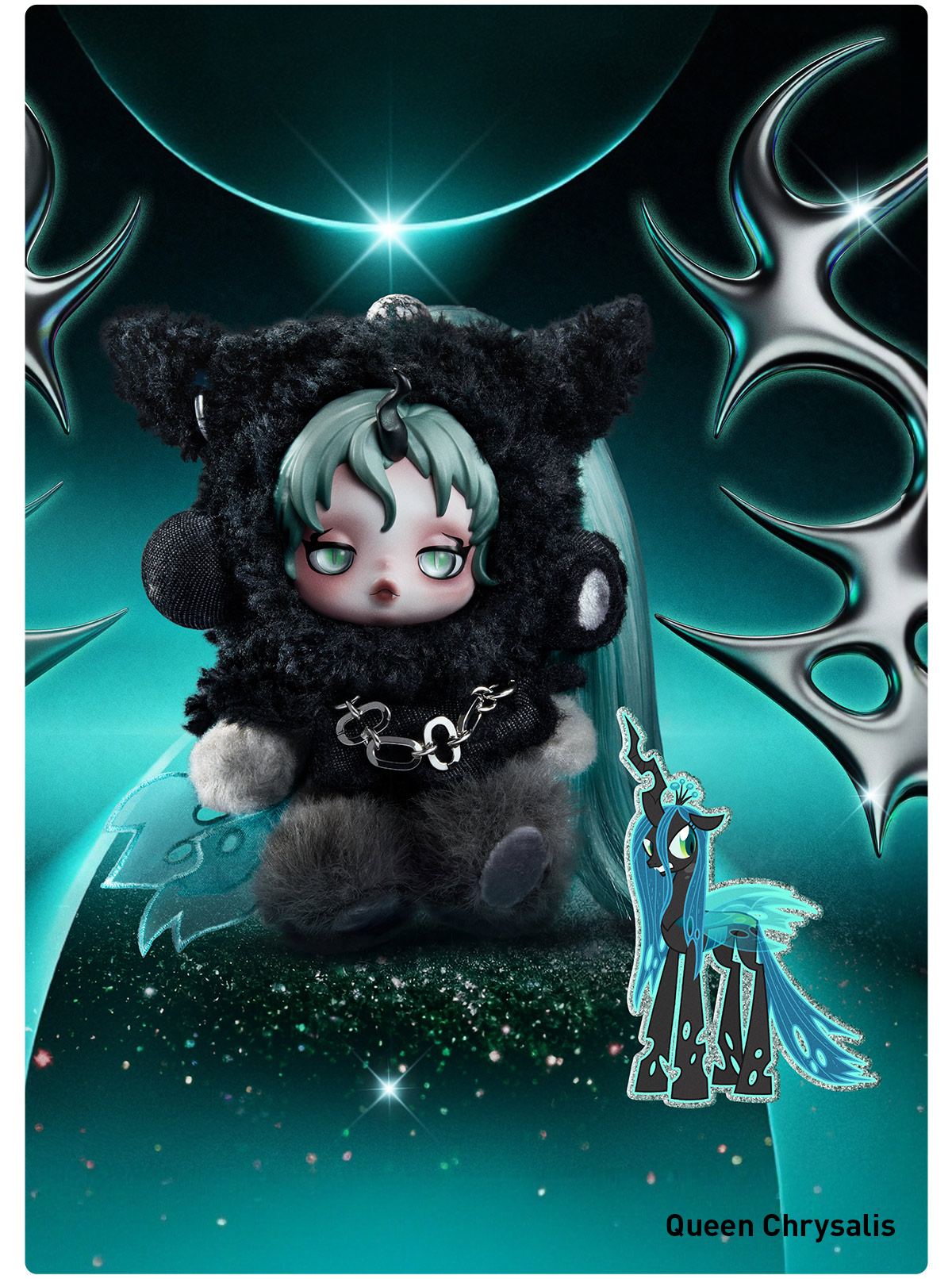 SKULLPANDA × My Little Pony シリーズ ぬいぐるみペンダント - POP