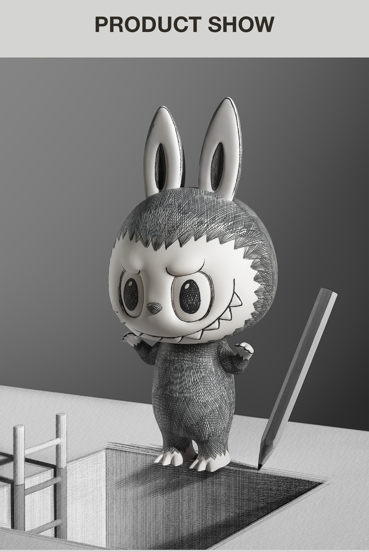 MEGA LABUBU 400% Sketch - POP MART (United States)