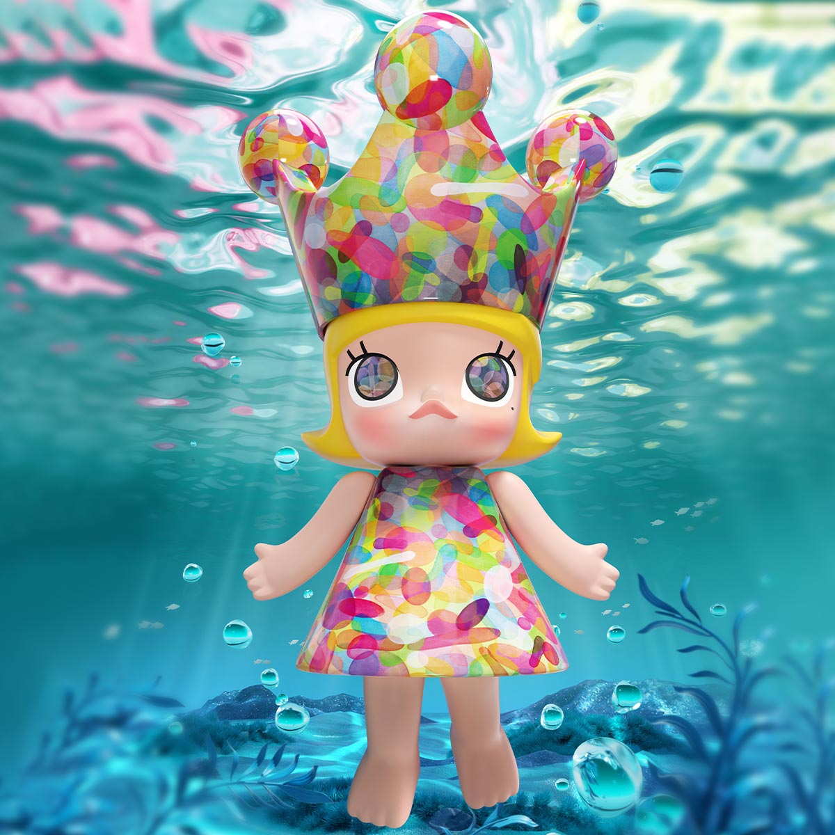 MEGA ROYAL MOLLY 1000% Huang Yuxing-Bubbles - POP MART (Mexico)