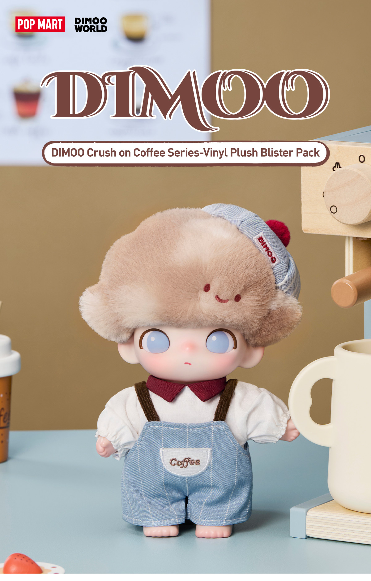 DIMOO Crush on Coffee Series-Vinyl Plush Blister Pack - POP MART
