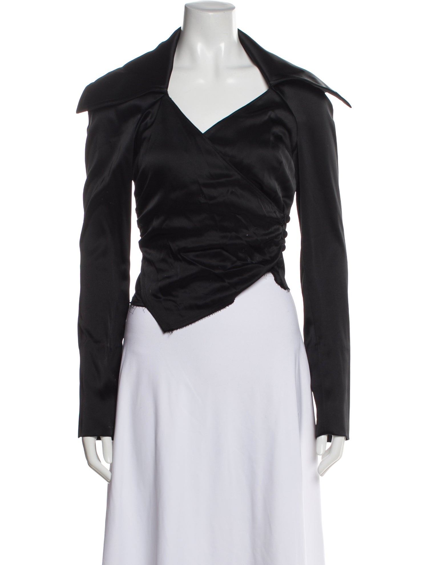 Yohji Yamamoto Vintage 1997 Button-Up Top - White Tops, Clothing