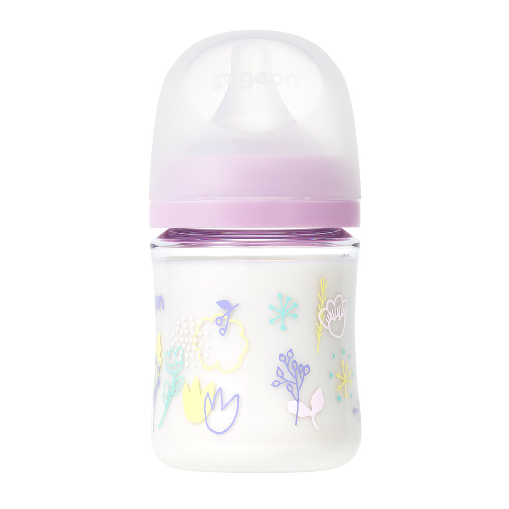 母乳実感 哺乳びん T-Ester（プラスチック製）Flower garden 160ml