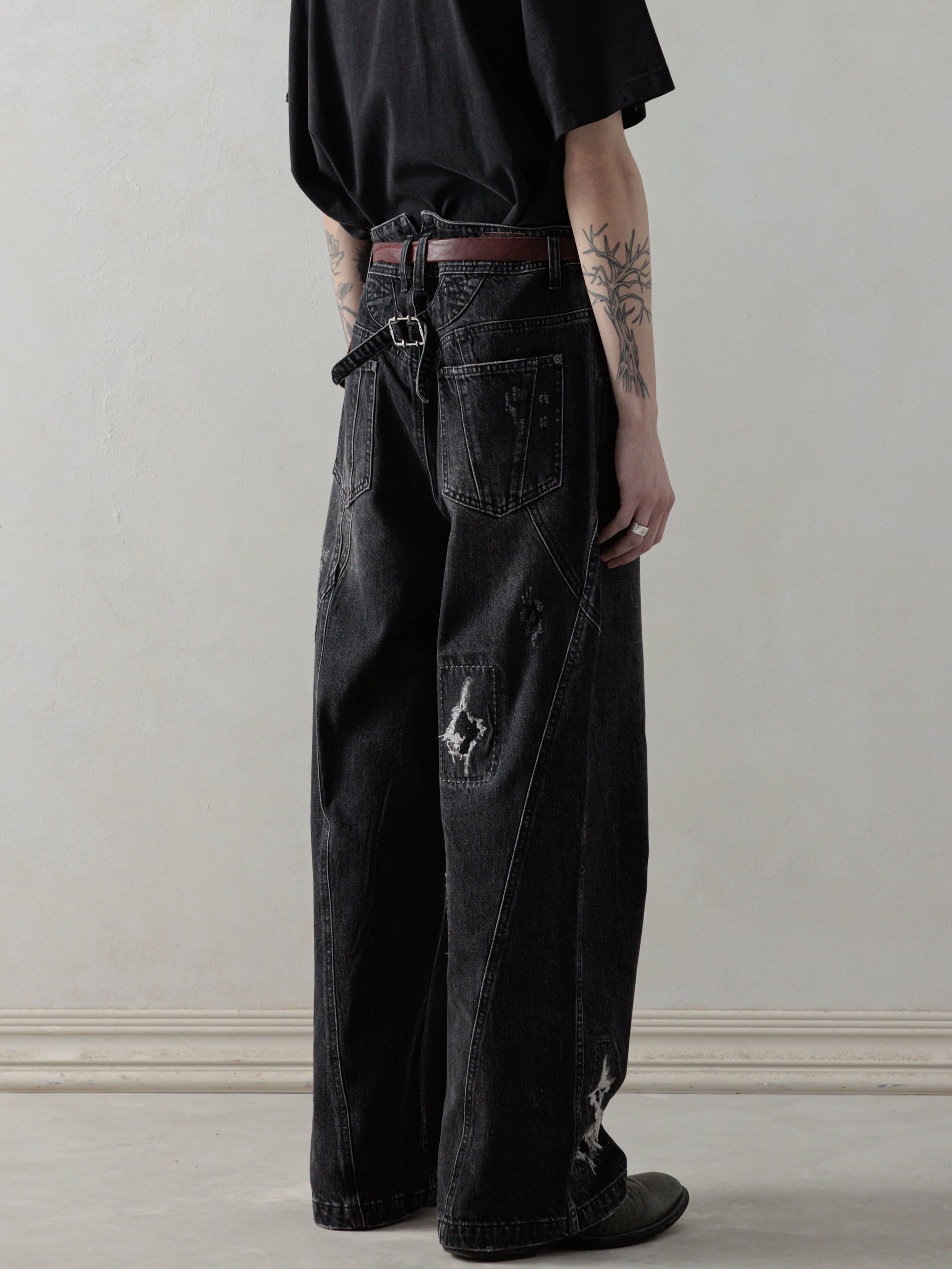 25SS｜Worn-out Denim (Washed Black) – Professor.E
