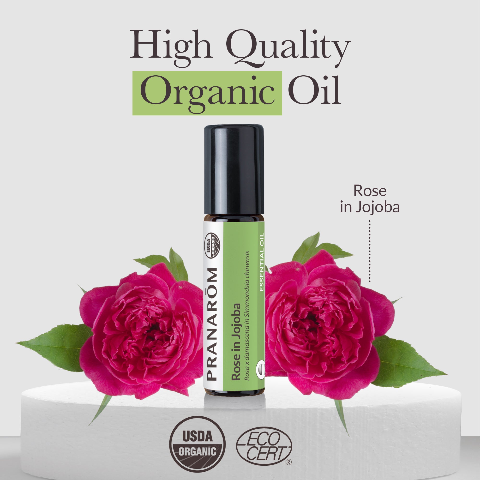 Rose Otto Essential Oil in Jojoba - Bio | Pranarôm