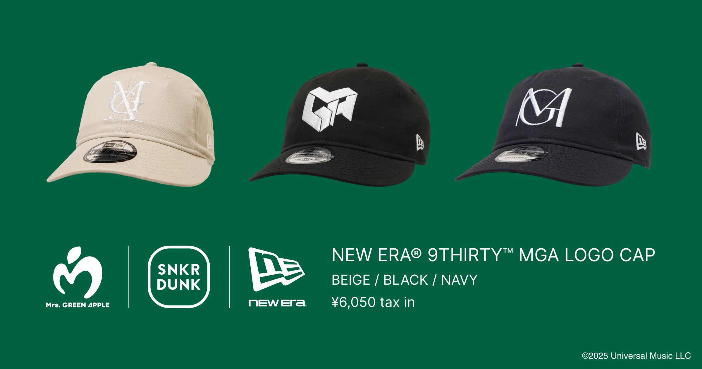 Mrs. GREEN APPLE×スニダン】NEW ERA®とのコラボレーション、ベース