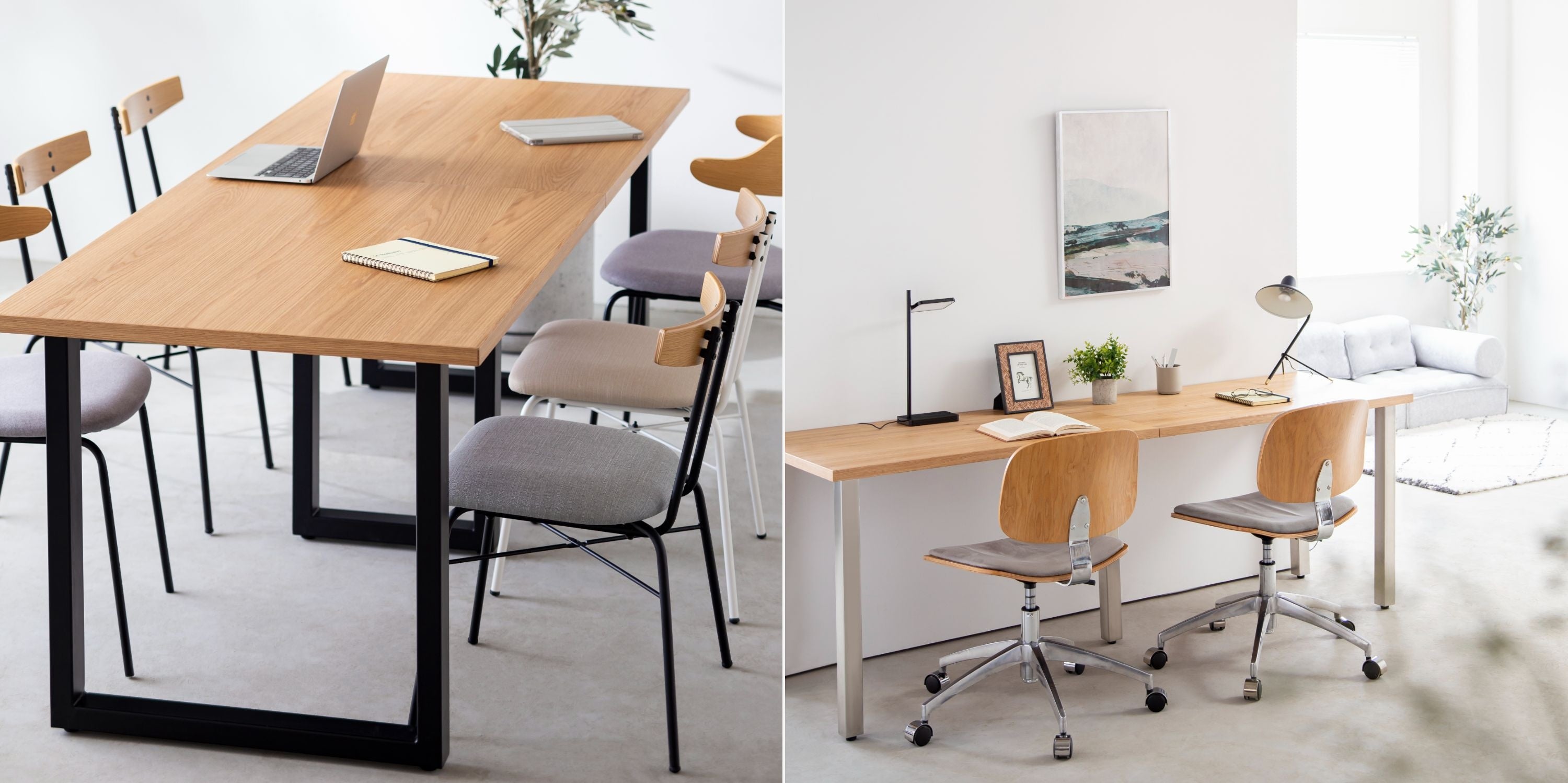 KANADEMONOより、大型デスクに待望の人気樹種を追加。今夏発売のロー