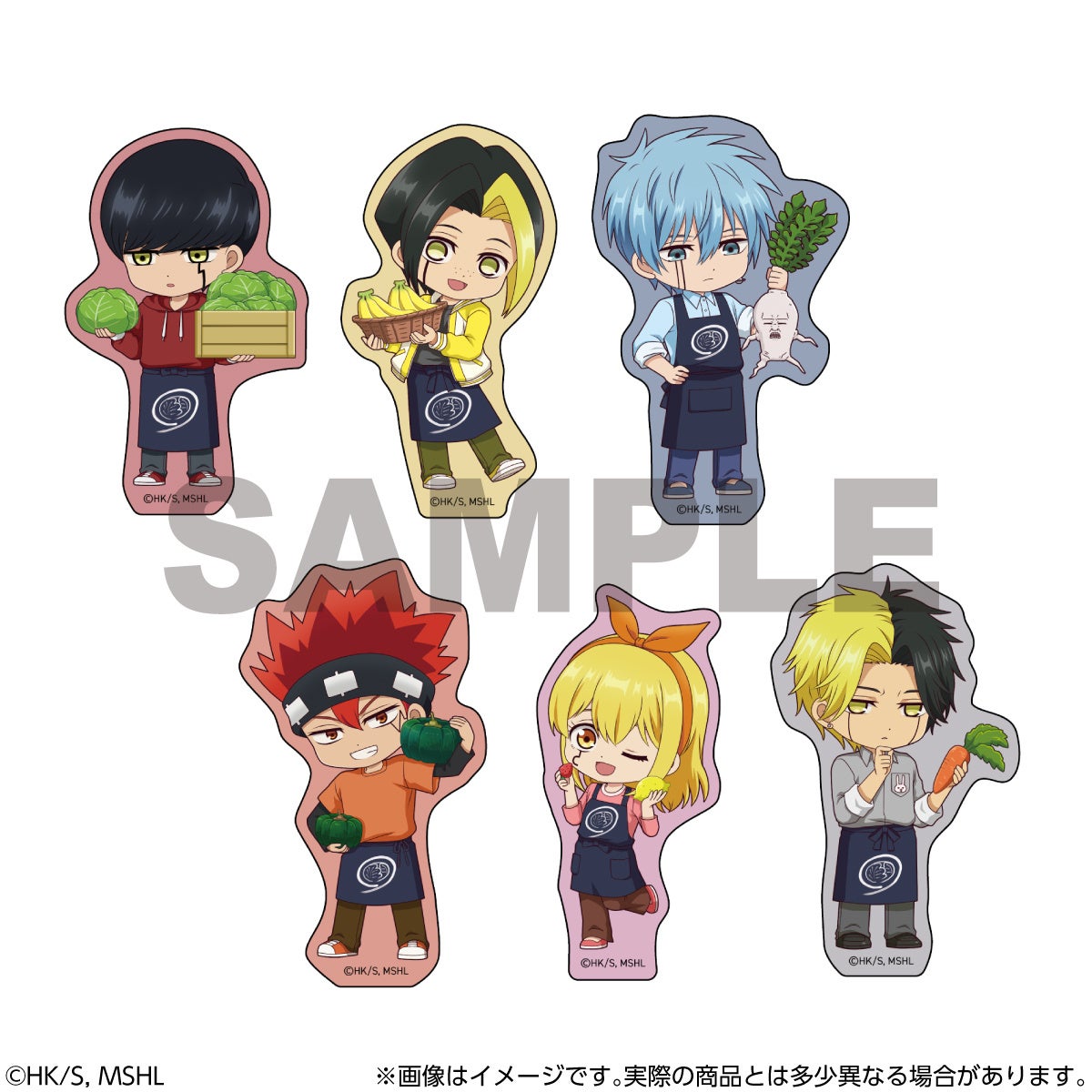 アニメ『マッシュル-MASHLE-』より、描き起こしデフォルメイラストを