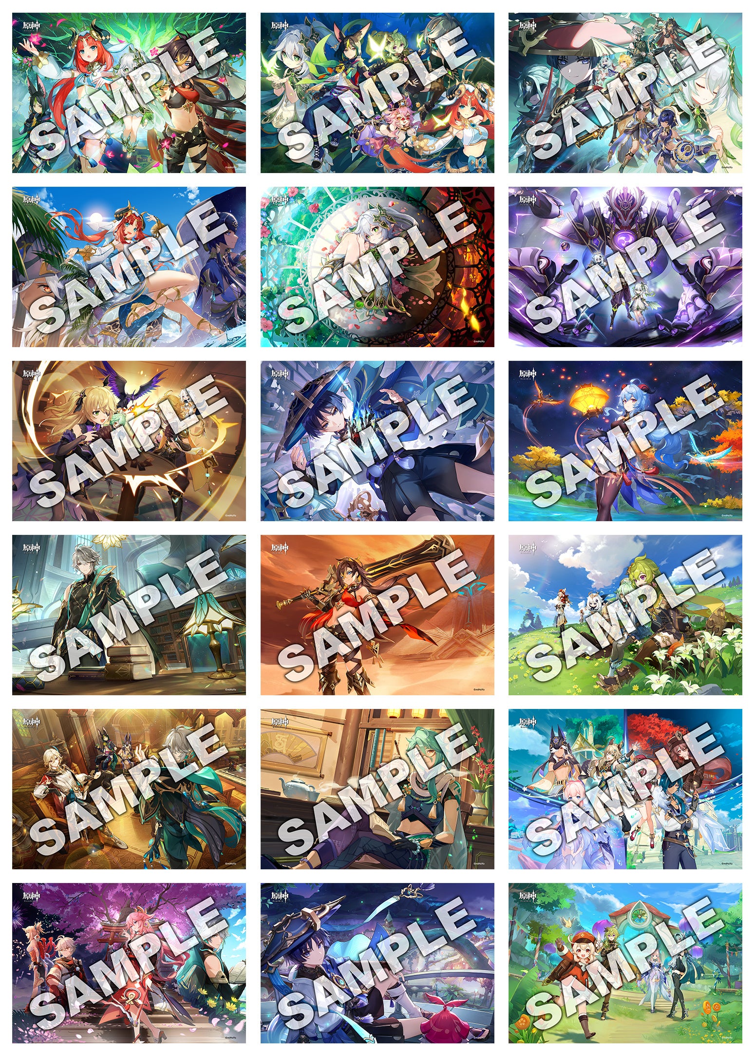 原神ファン待望！大人気キャラクターが描かれた歴代キービジュアルが