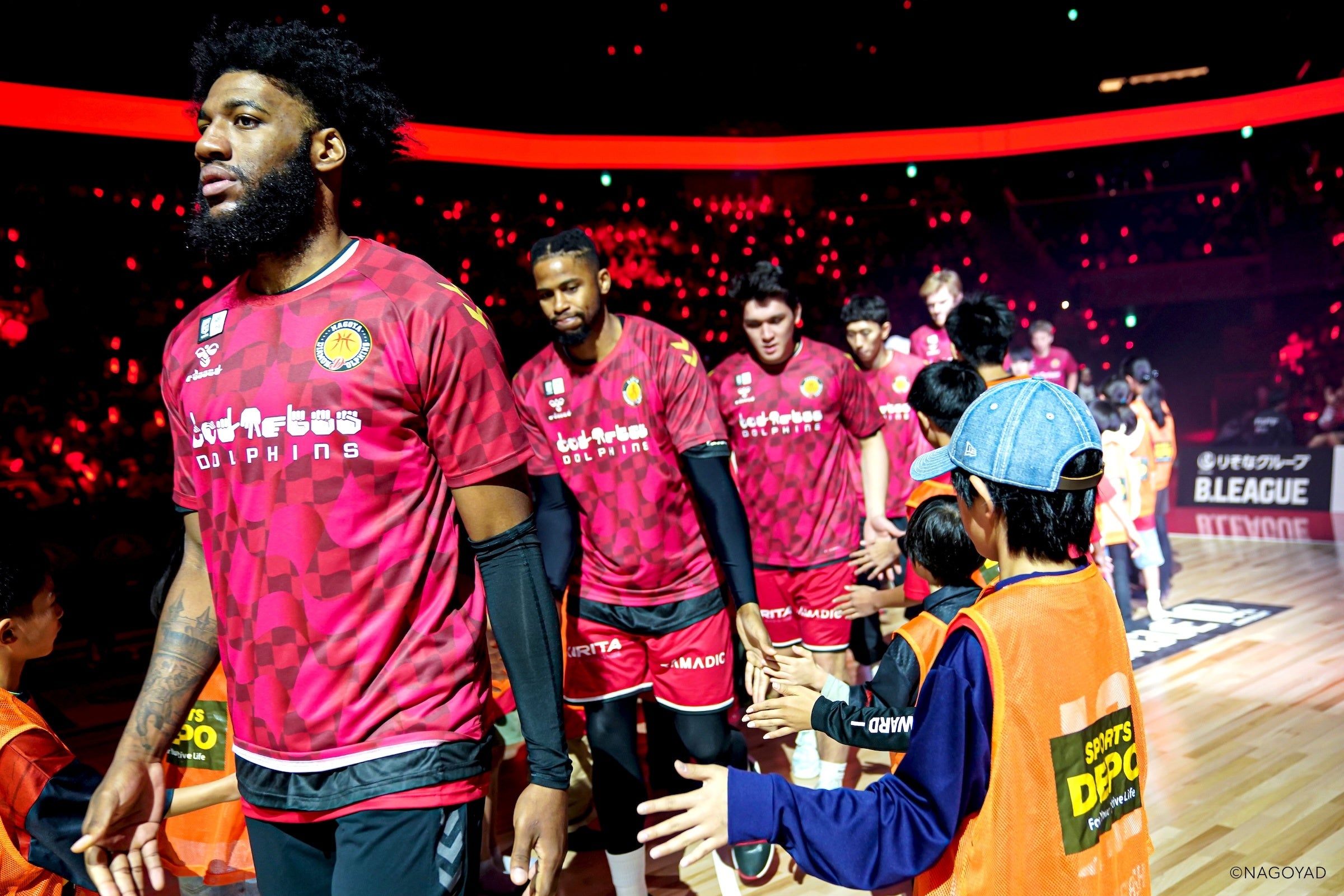 名古屋ダイヤモンドドルフィンズの試合でヒュンメルパートナーデー開催