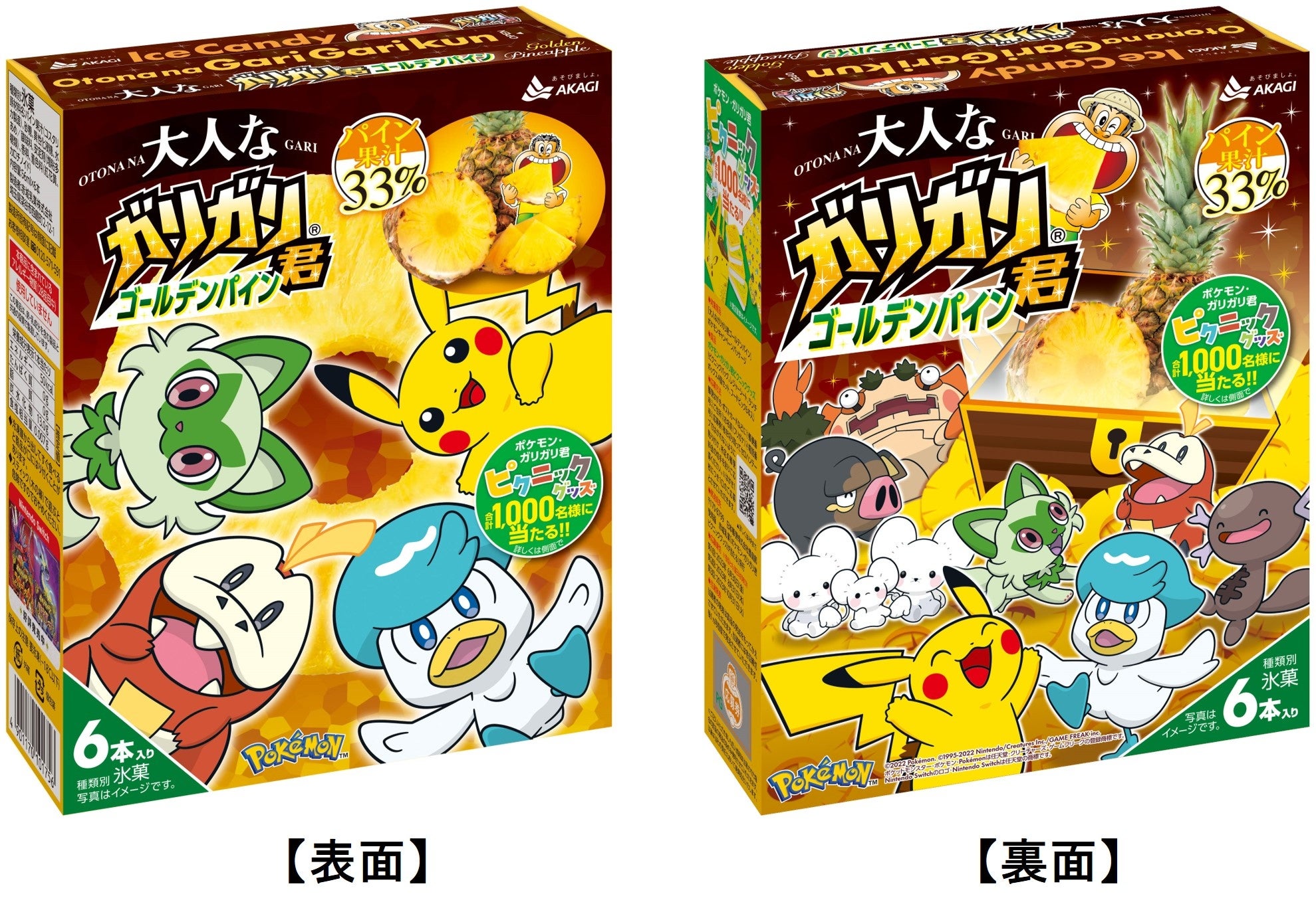 合計1,000名様にポケモン・ガリガリ君ピクニックグッズが当たる