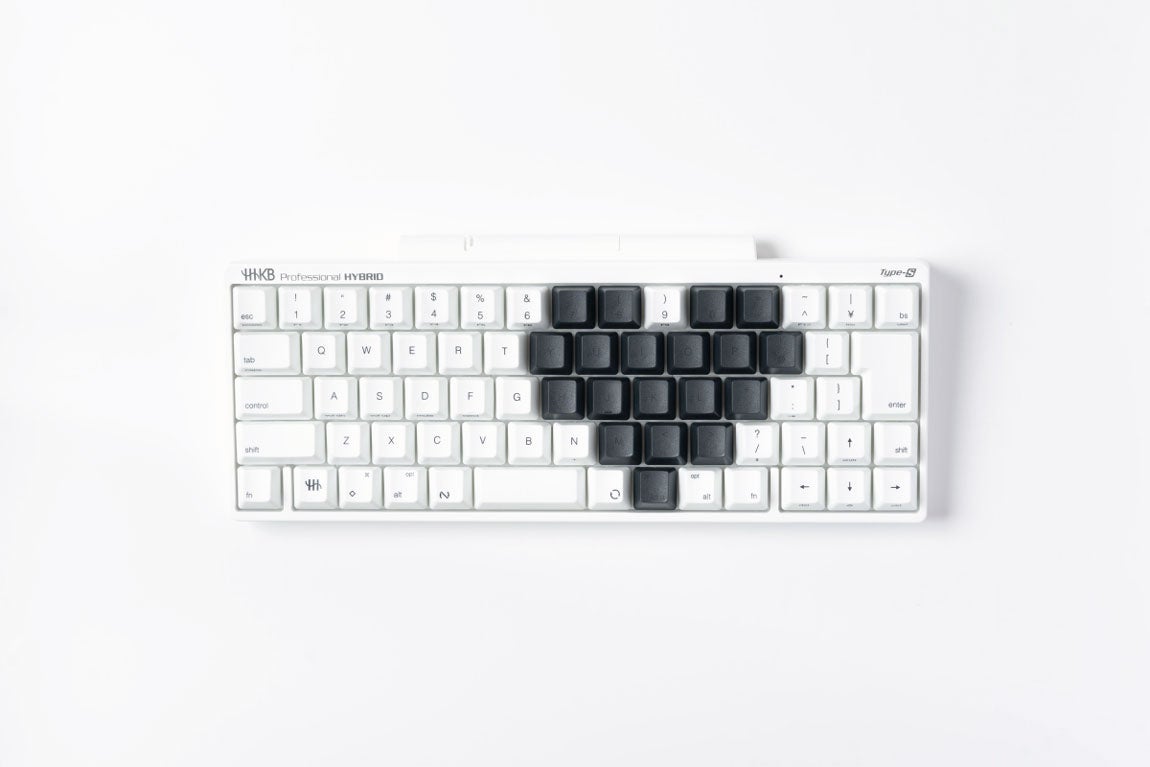 HHKB Professionalシリーズ白・墨の中央印字デザインキートップセット