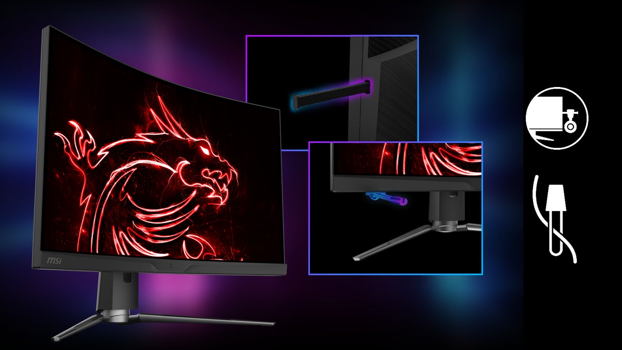 MSI初となる湾曲率1,000R × 量子ドット採用ゲーミングモニター 圧倒的
