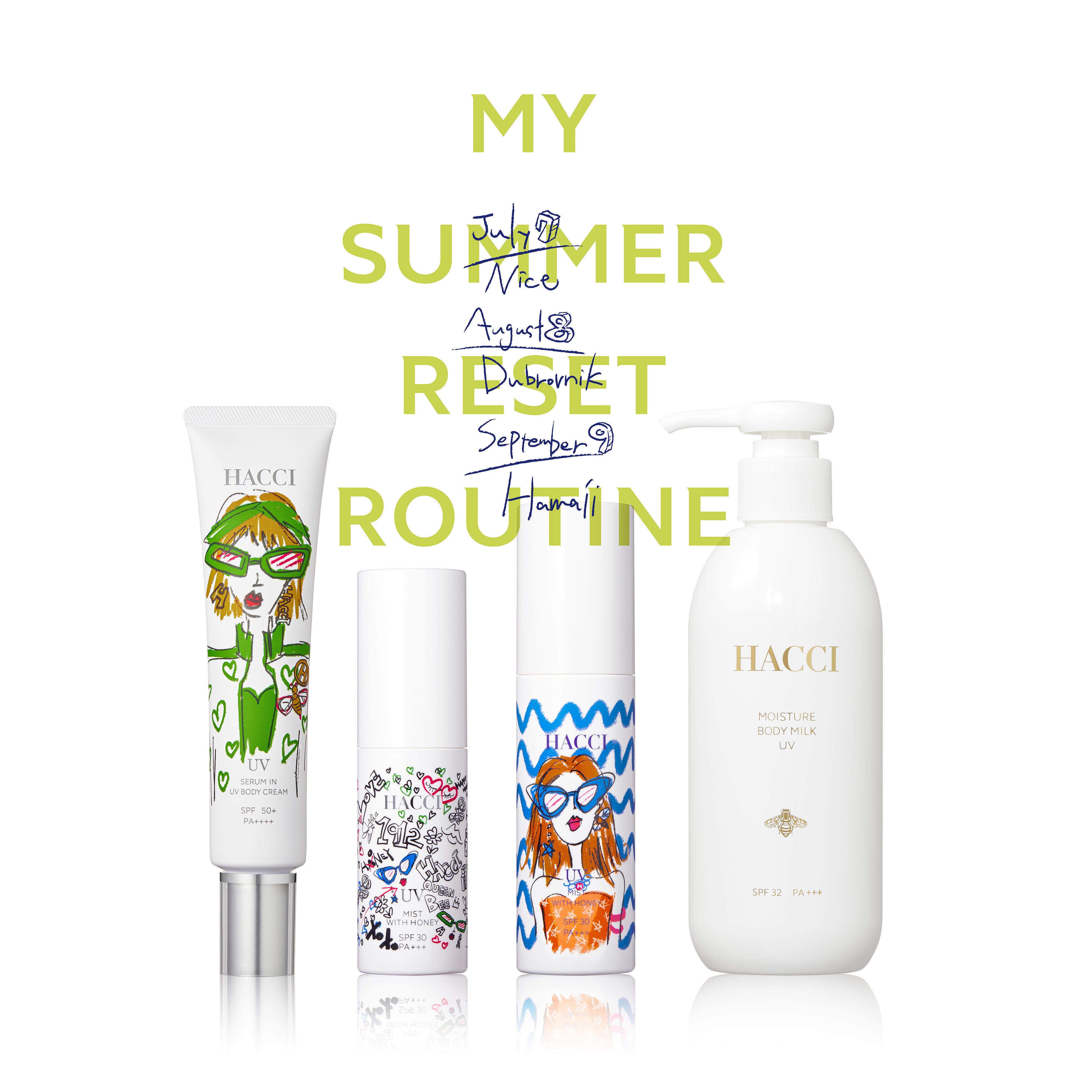 みずみずしく軽やか。HACCIの大人気UVコレクションが今年も登場