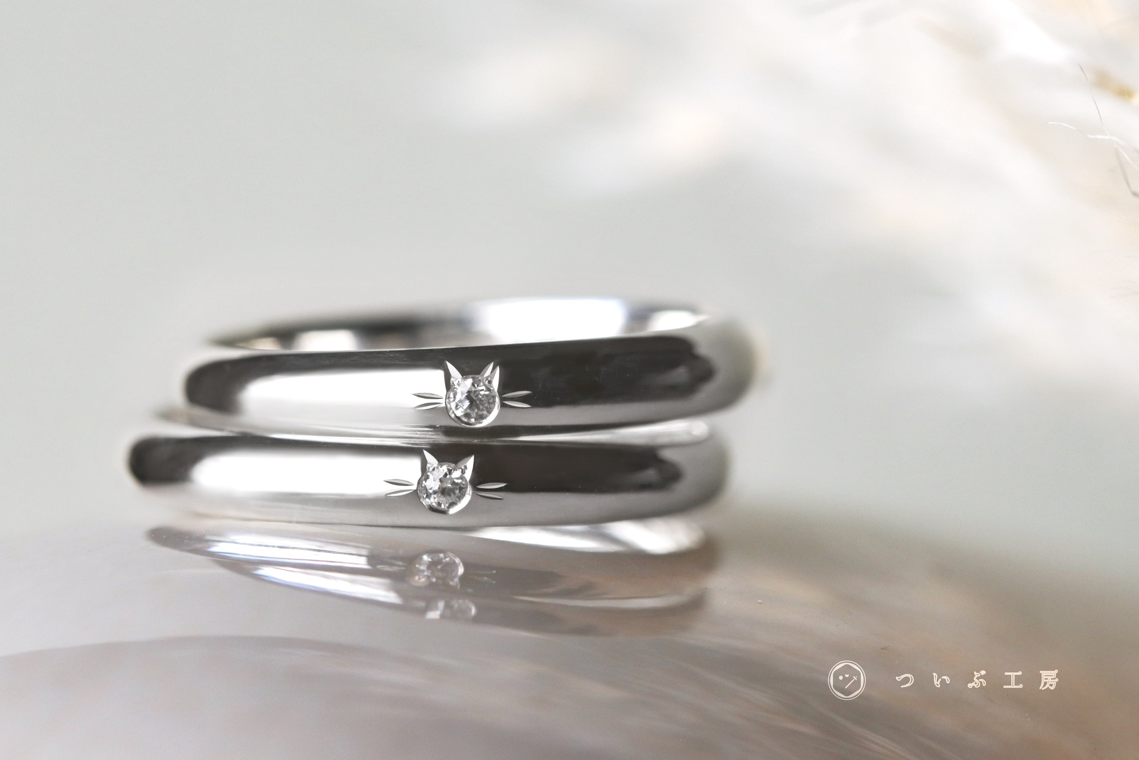 手作り結婚指輪のついぶに「ねこ留め」が新登場！「さくらねこ