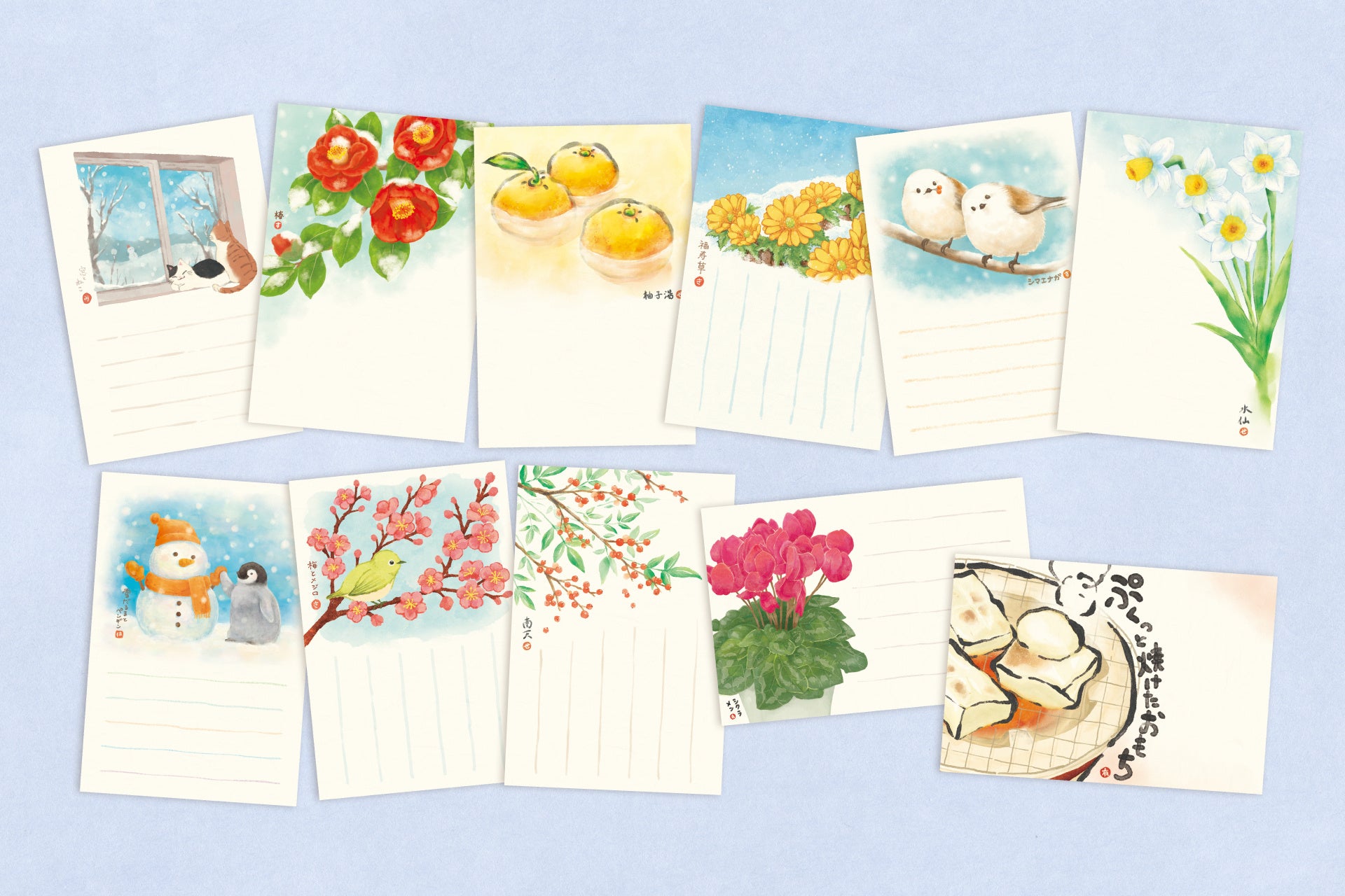 新商品】『絵入りはがき 2025 冬柄』を販売開始します | フタバ株式