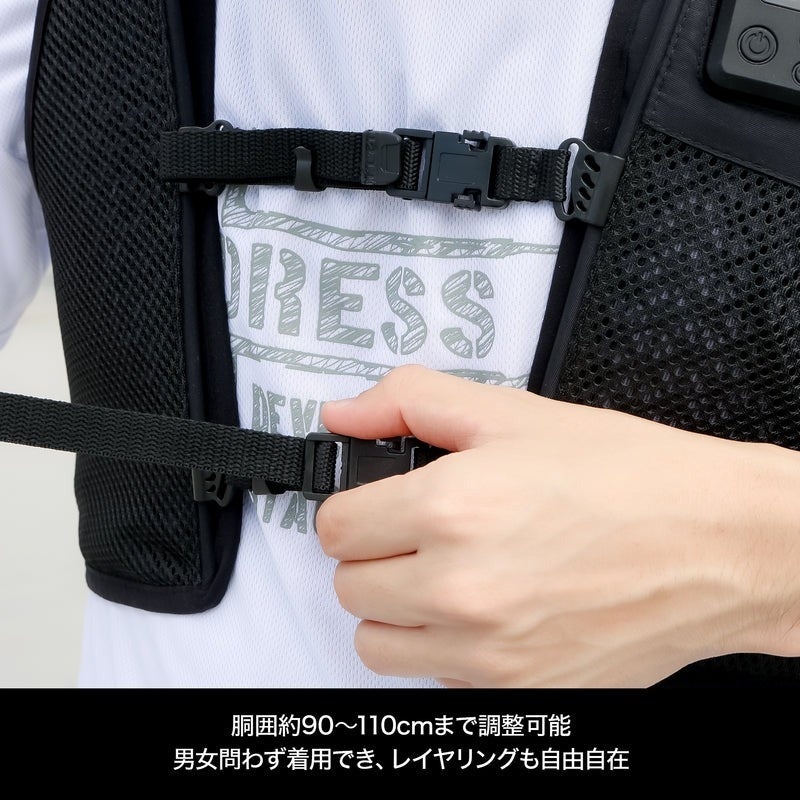 最新技術導入の”DRESS ULTIMATEペルチェベスト Cold & Heat” 猛暑の夏